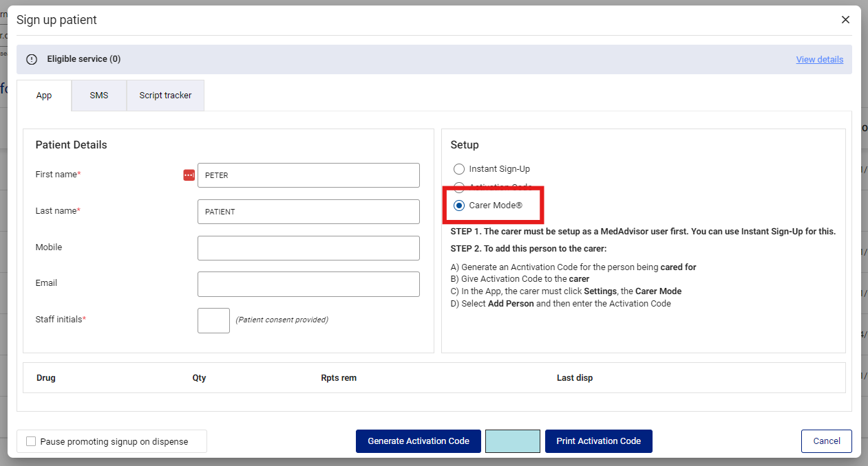 Patient Sign Up - Carer Mode.png